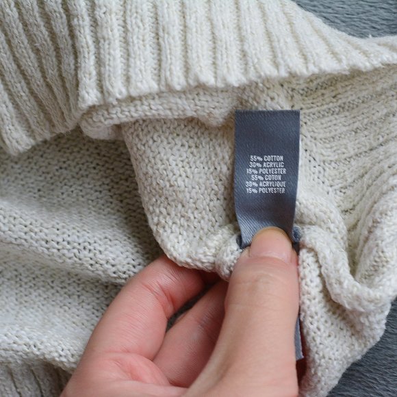 Aerie Cream Off-The-Shoulder Sweater‎ - Picture 7 of 8